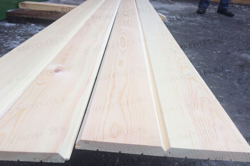 Имитация бруса ангарская 145(140)/18 Сорт А 8 шт./упак, 2,24 м2/упак, 3 метра — изображение 3