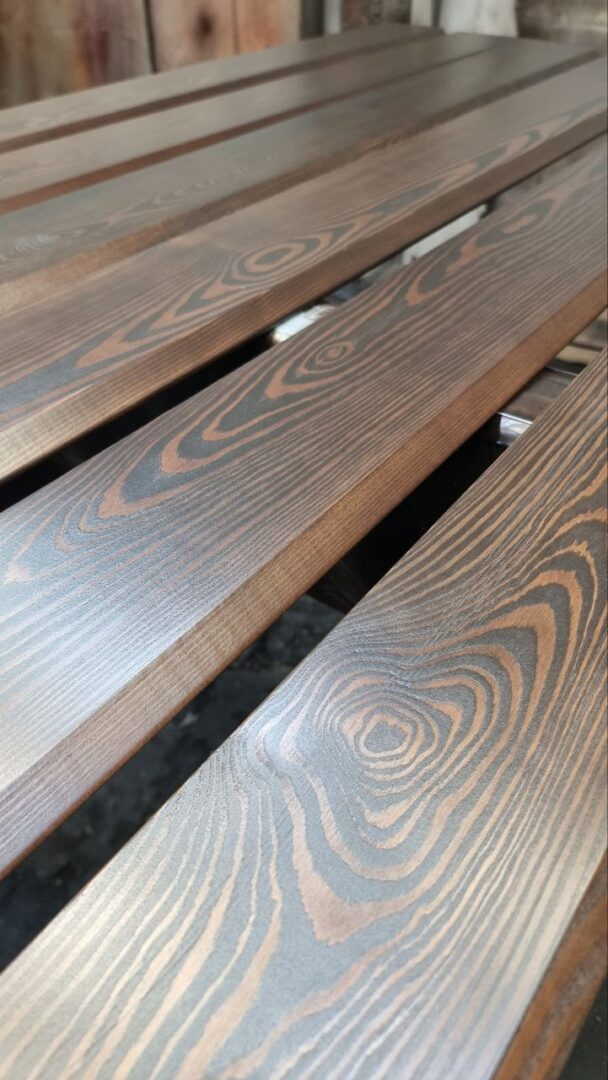 Планкен скошенный лиственница 140(130)/20 сорт Экстра 6 шт./упак, 3,36м2/упак, 4,0 метра — изображение 2