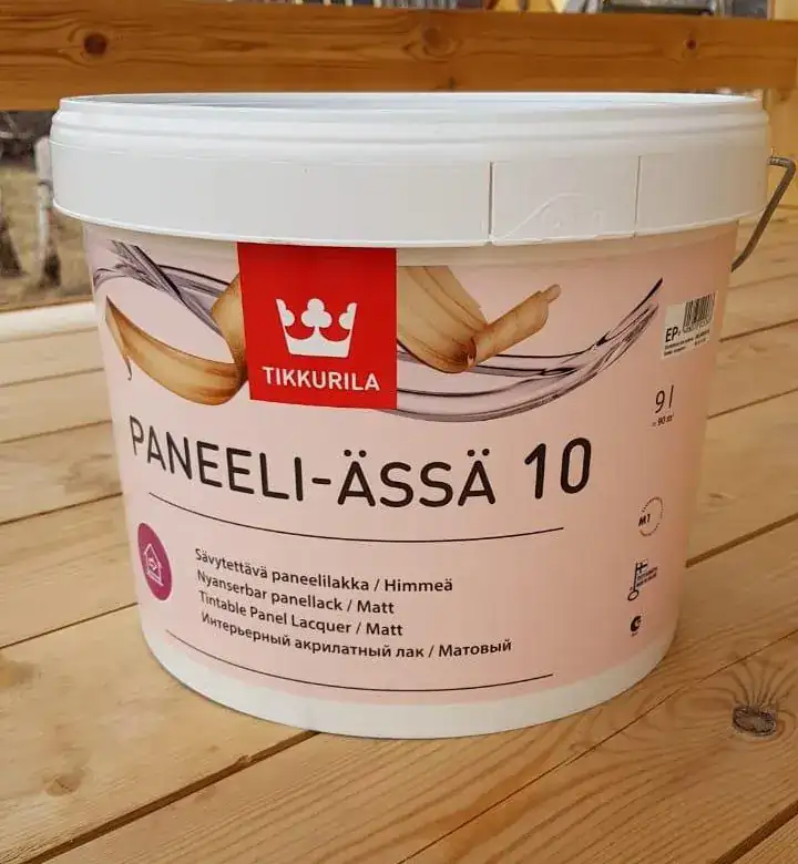 Лак интерьерный Tikkurila PANEELI-ASSA Expert EP 10, матовый — изображение 2
