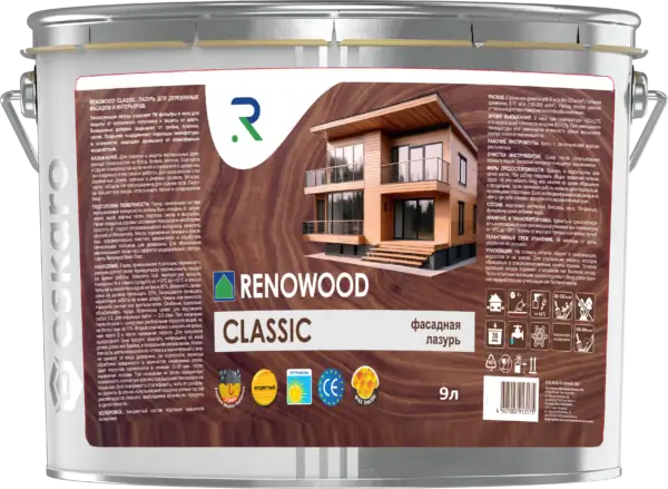Лазурь RENOWOOD Classic для защиты древесины — изображение 2
