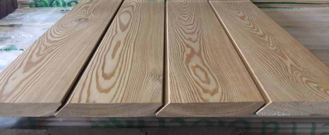 Планкен скошенный лиственница 140(130)/20 сорт Прима 6 шт./упак,3,36м2/упак, 4 метра — изображение 3