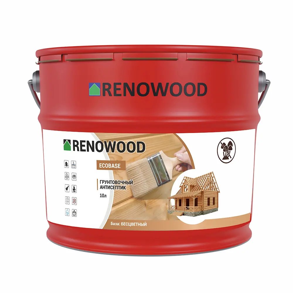 Грунтовочный антисептик RENOWOOD EcoBase для дерева
