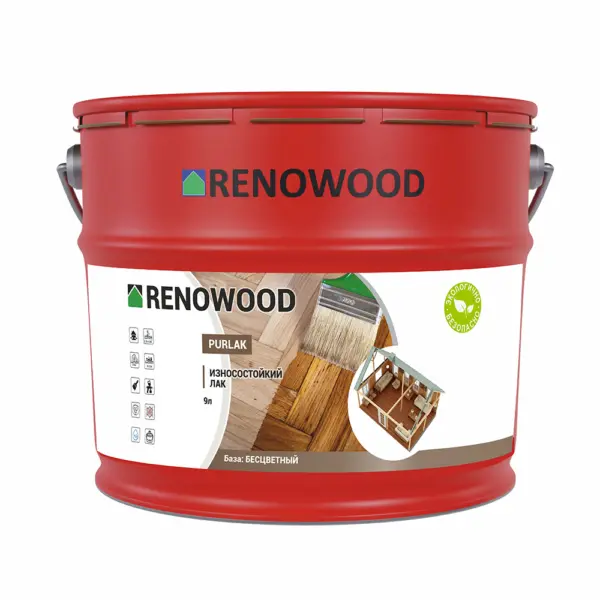 Износостойкий лак RENOWOOD PurLak для пола, лестниц и мебели