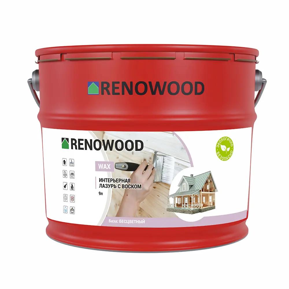 Интерьерный воск RENOWOOD Wax для деревянных стен и потолков