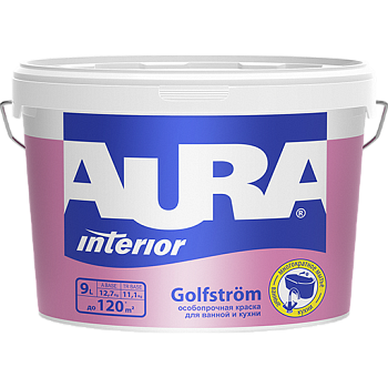 Краска Aura Golfstrom для ванных комнат и кухонь, матовая