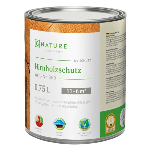 Грунт для торцов GNATURE 860 Hirnholzschutz