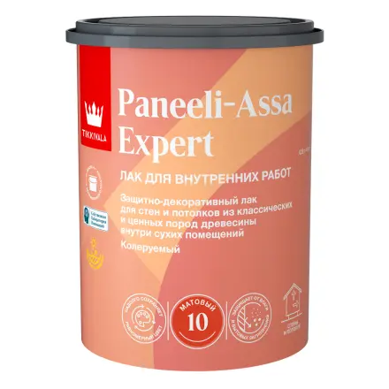 Лак Tikkurila Paneeli Assa Expert EP 10 для стен и потолков, матовый