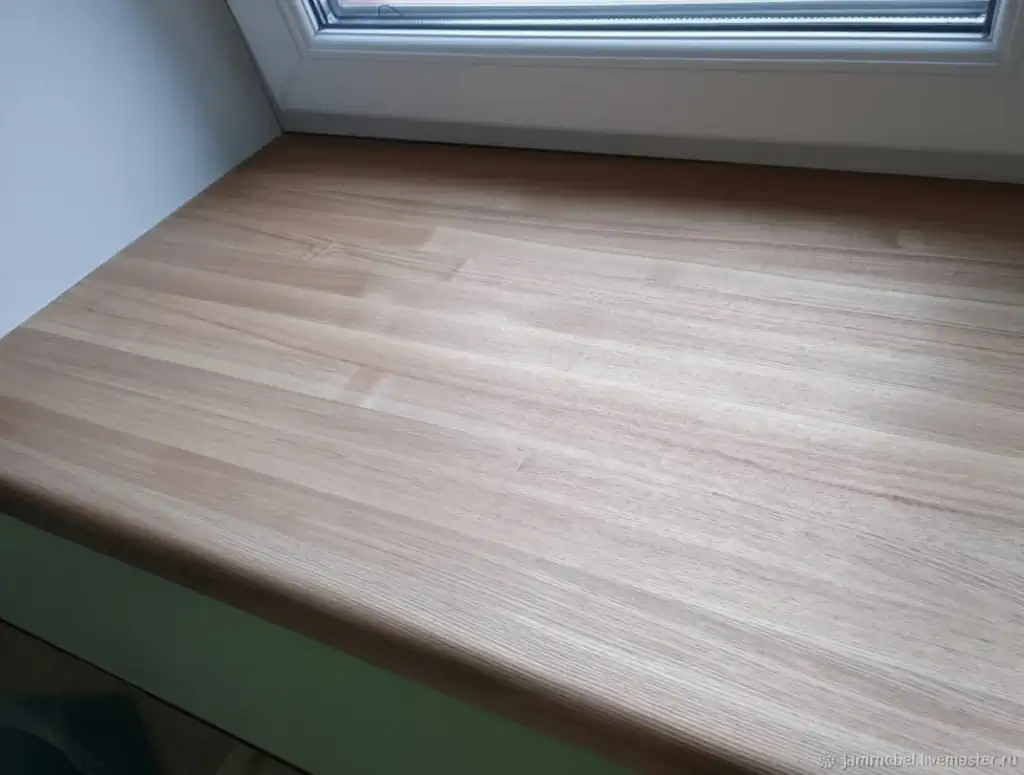Подоконник из бука цельноламельный