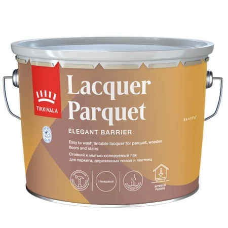Паркетный лак Tikkurila Lacquer Parquet для дерева, глянцевый
