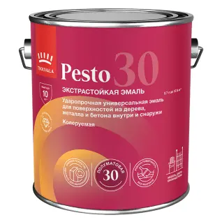 Эмаль Tikkurila Pesto 30 для дерева, полуматовая