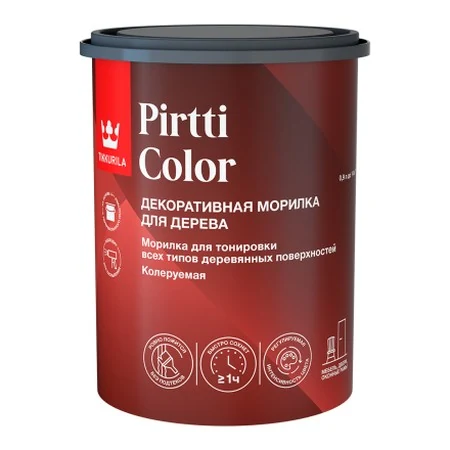 Морилка Tikkurila Pirtti Color для дерева, колеруемая