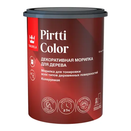 Морилка Tikkurila Pirtti Color для дерева, колеруемая
