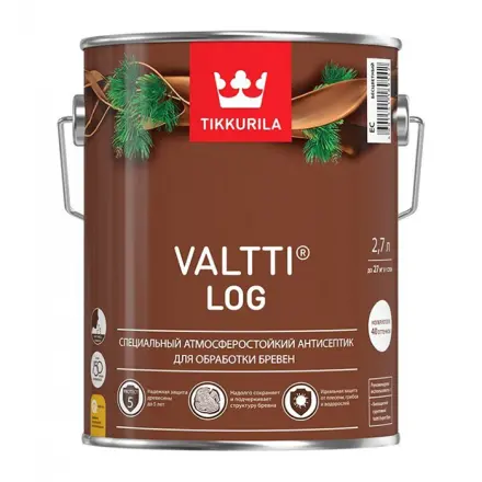 Антисептик Tikkurila Valtti Log для бревна и бруса