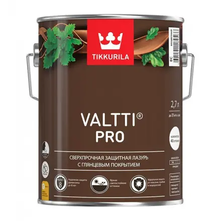 Лазурь Tikkurila Valtti Pro для деревянных фасадов, глянцевая