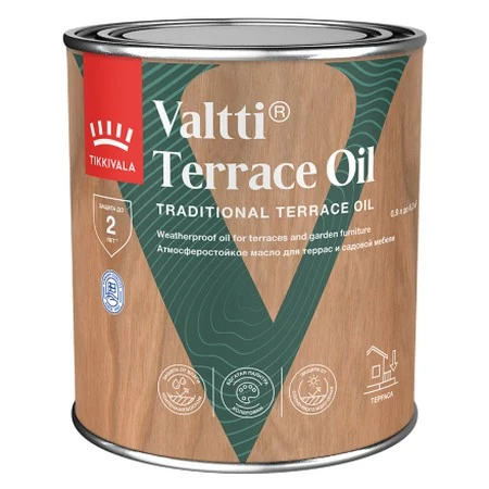 Масло Tikkurila Valtti Terrace Oil для террас и садовой мебели
