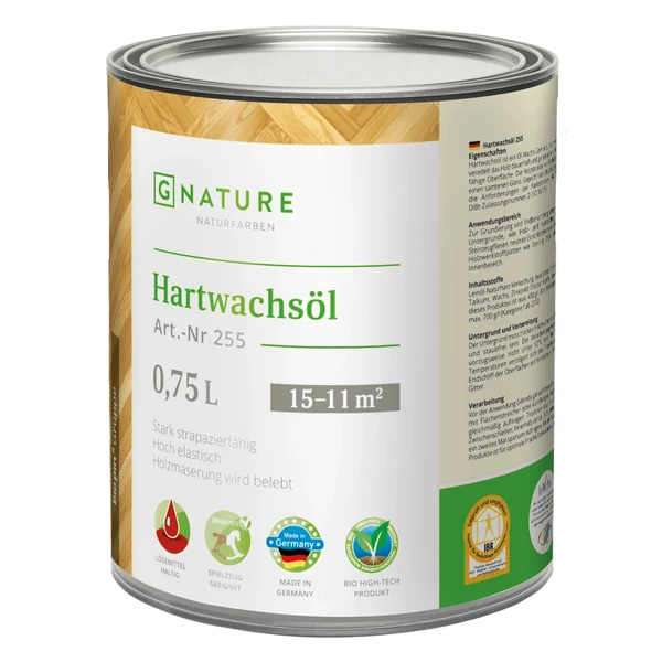 Масло с твёрдым воском GNATURE 255 Hartwachsöl